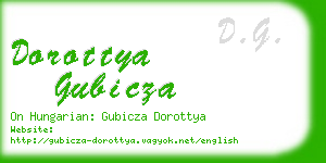 dorottya gubicza business card